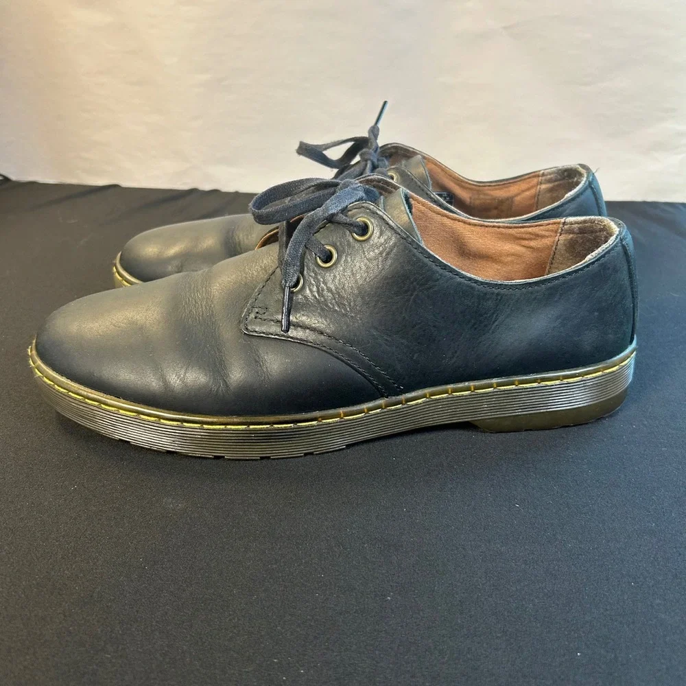 Dr. Martens Coronado Black Leather 3-Eye Oxford Shoes Mens 10 Womens 11